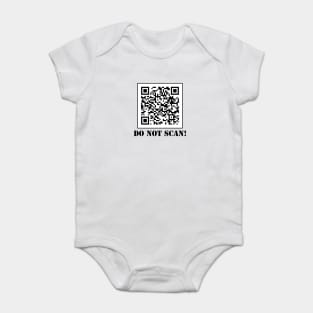 RickRoll DO NOT SCAN QR Code Baby Bodysuit